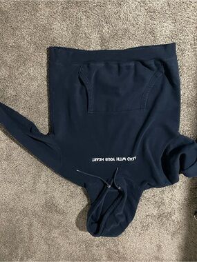 Men’s Navy Blue Hoodie with Front Pocket